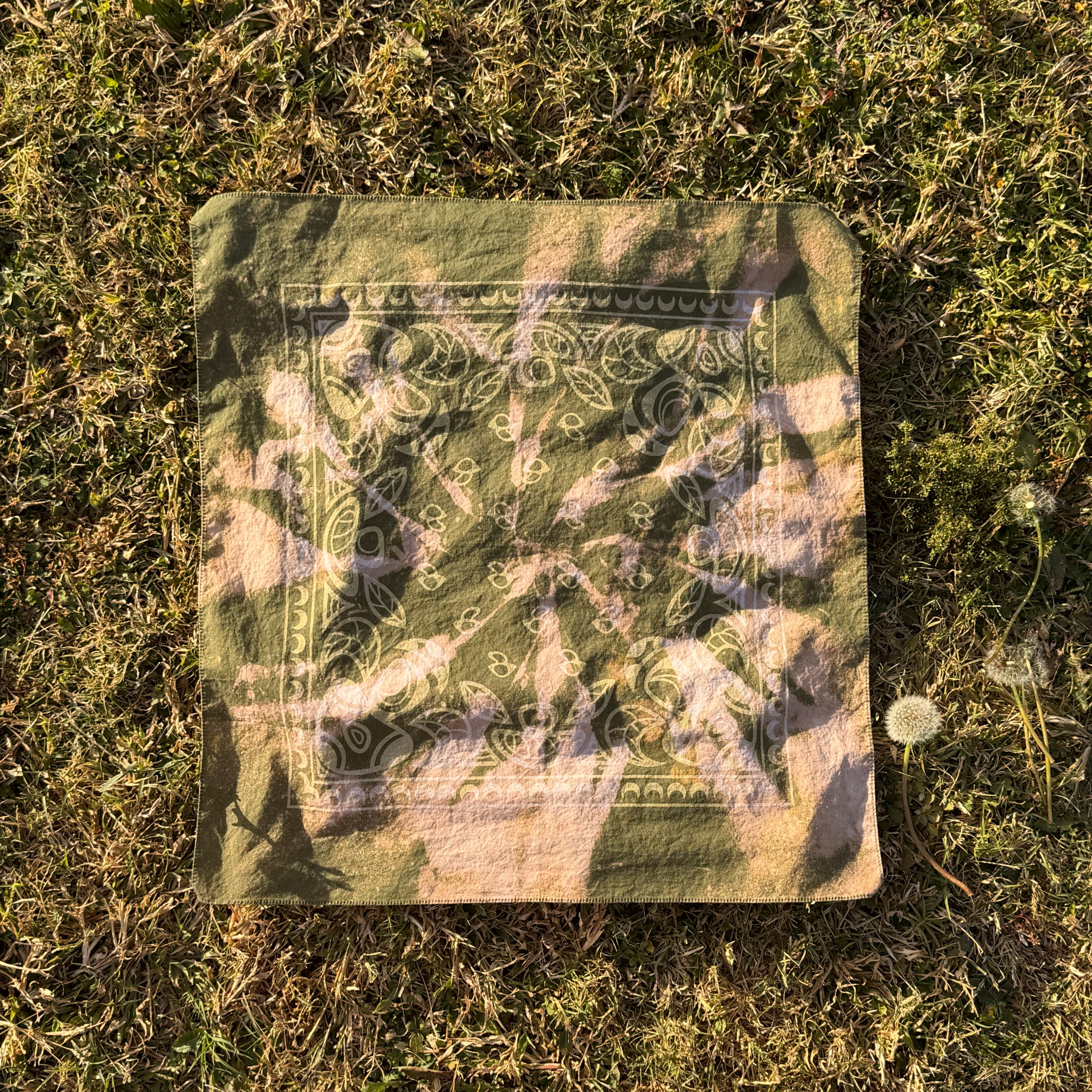 Calathea Tie-Dye Bandana